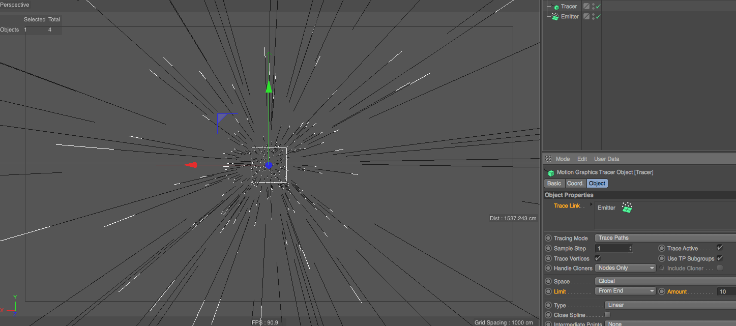 How do I do this space warp speed effect in Cinema 4D R19? : r/Cinema4D