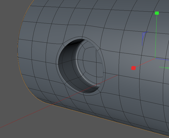 Hole in cylinder problems r/Cinema4D
